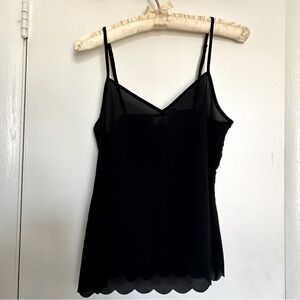 Eloise for Anthropologie Chemise Cami top XS Black